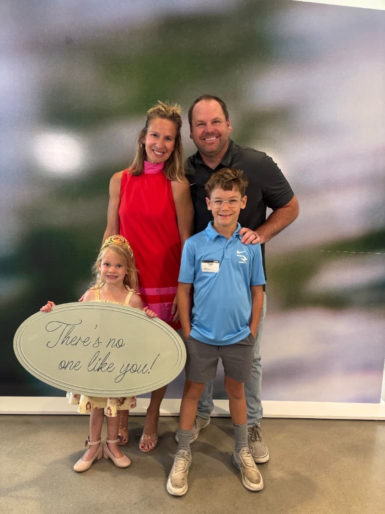 Fresh Bins team member with their family